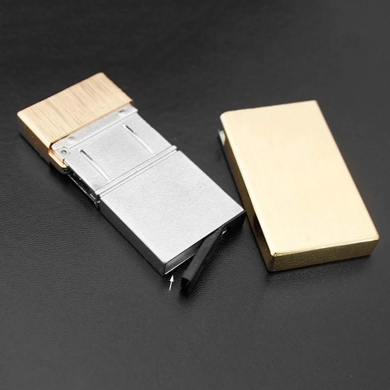 Ультратонкая бензиновая Зажигалка Free Fire кремневая металлическая керосиновая