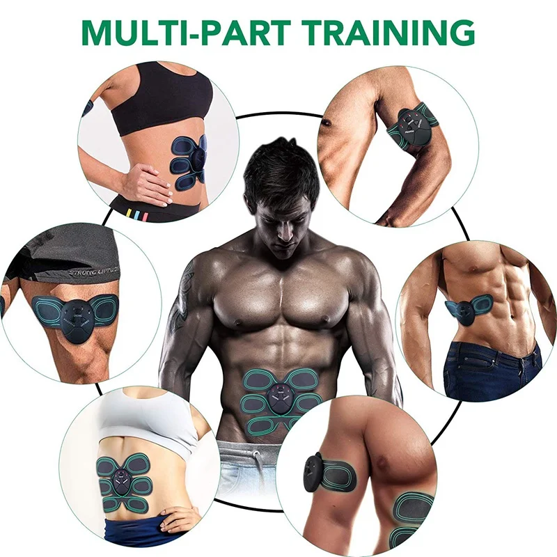 Умный Фитнес ABS стимулятор тренажер для пресса Электрический мышечный массажер