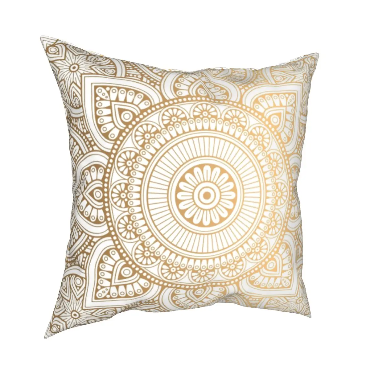 

Mandala Gold Bohemic Flower Pillowcase Printing Fabric Cushion Cover Decorative Pillow Case Cover Home Square 45X45cm