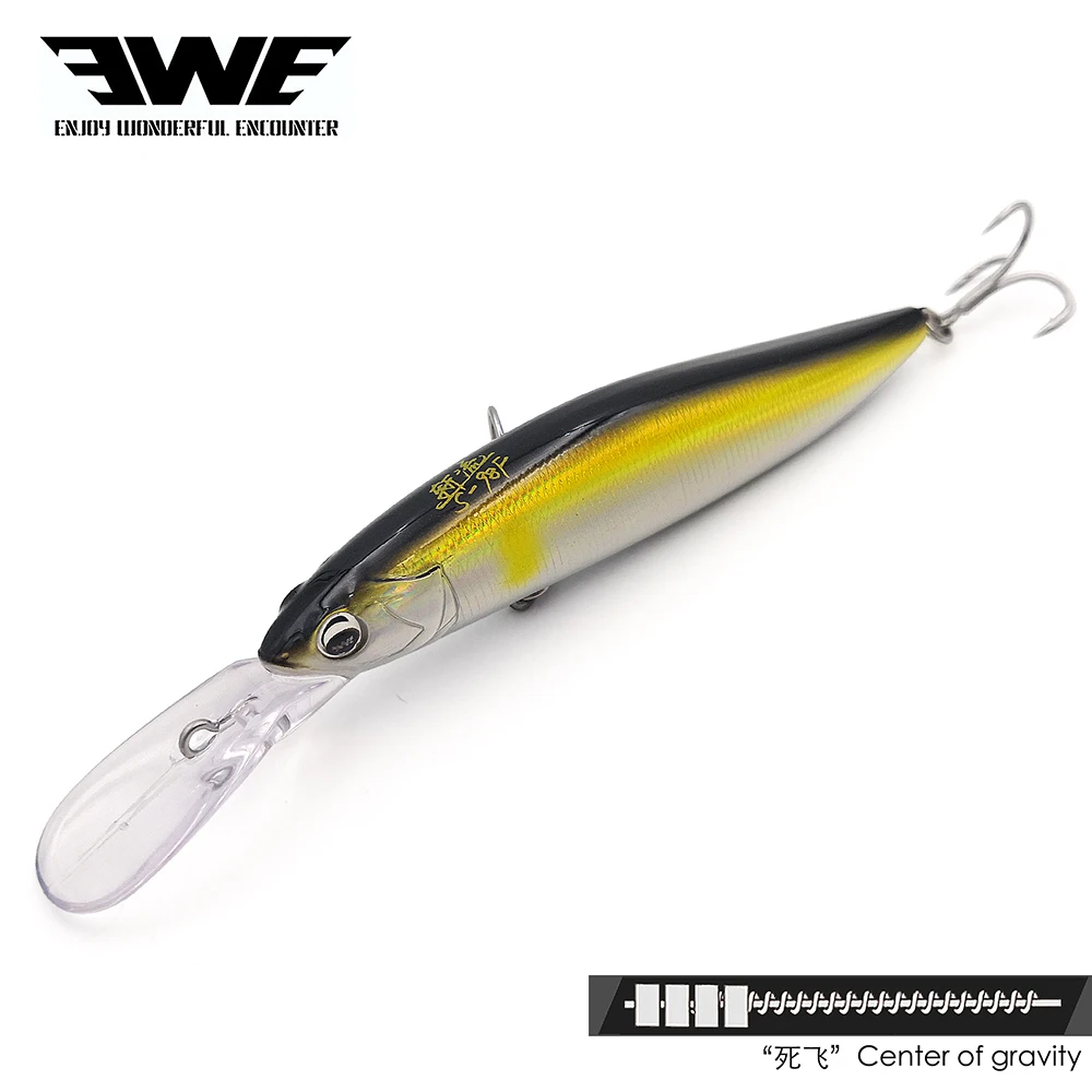

New product EWE chopped flow deep and shallow floating water Mino Alice-mouth bass, mandarin fish, sea lure bait 9g/14g