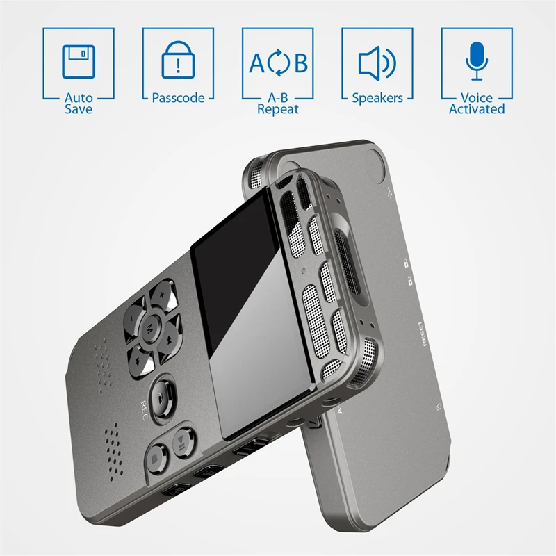 Цифровой диктофон с голосовой активацией MP3 плеер 32 ГБ музыкальный карта одной