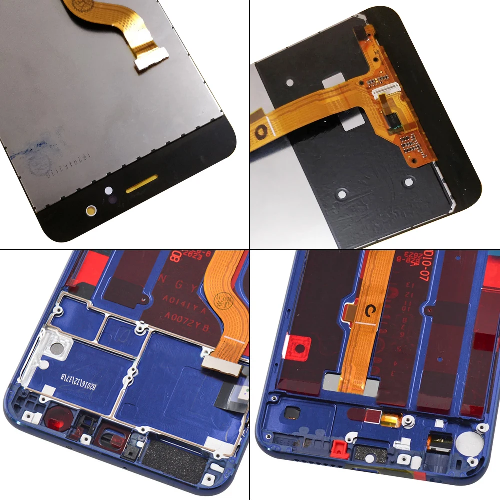 Pantalla Original para HUAWEI Honor 8, Digitalizador de pantalla t&aacute;ctil de pantalla LCD con marco FRD-L19, piezas de repuesto para FRD-L14-4
