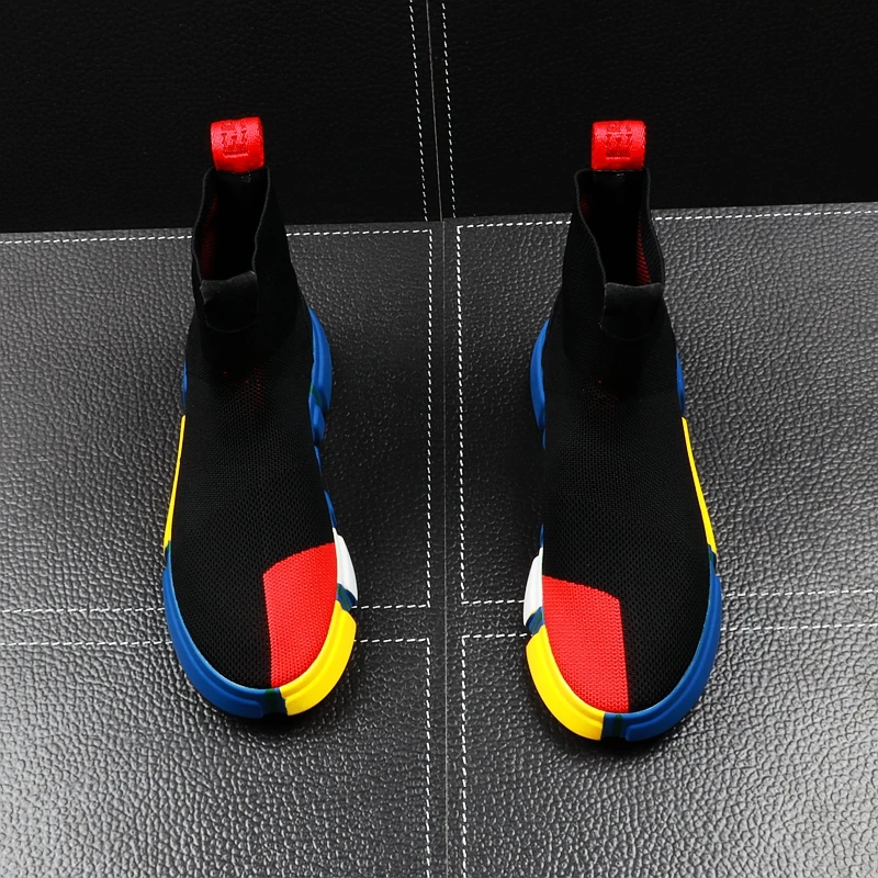 Кроссовки мужские трикотажные в стиле хип-хоп летние h4 | Обувь