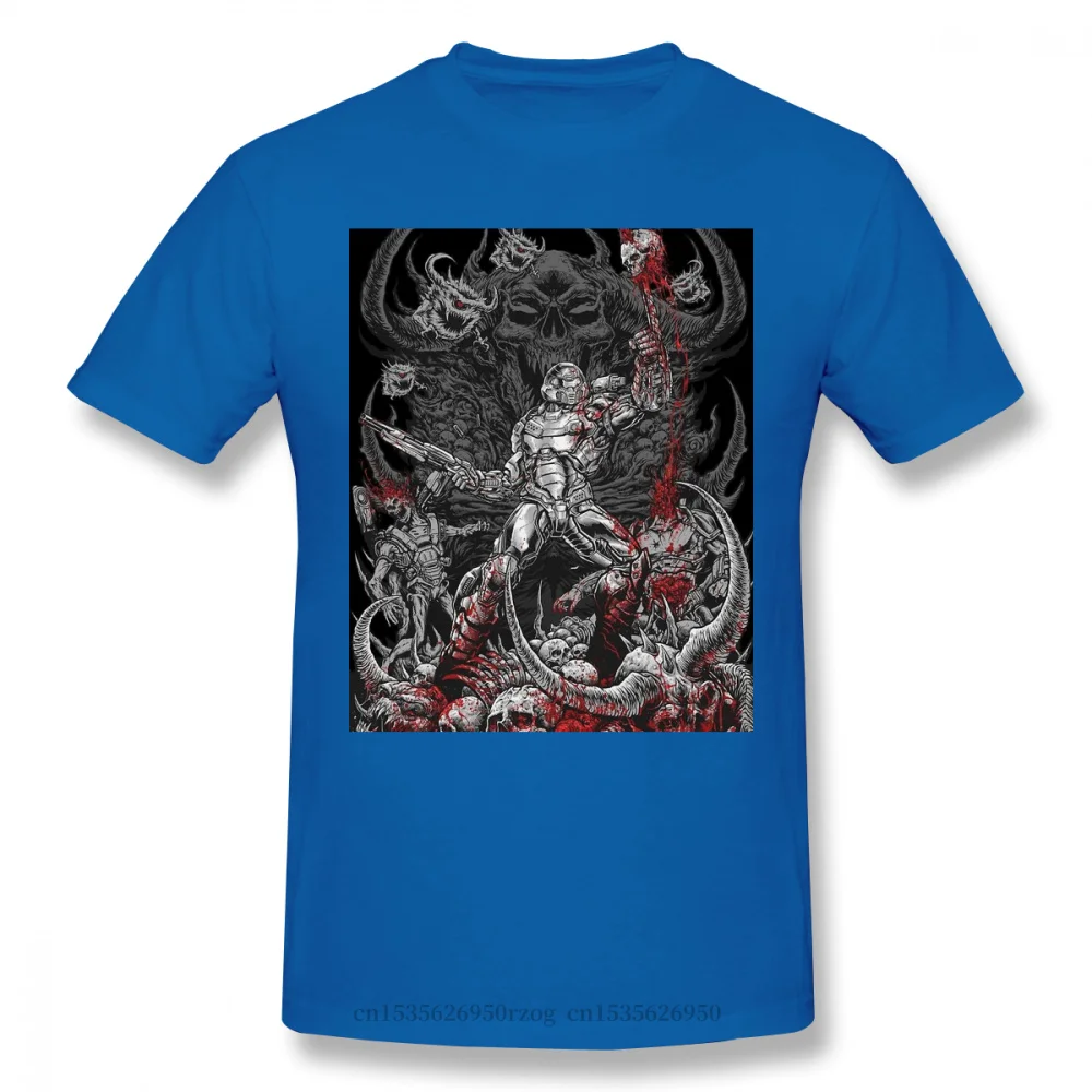 

Doom Slayer Homme T-Shirt HELL GIRL Ai Enma Anime Series Tees Pure Cotton Oversized Short Sleeve