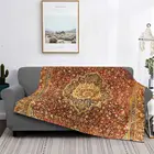 Античное персидское одеяло Khorasan, богемное геометрическое плюшевое теплое мягкое Фланелевое флисовое покрывало для дивана и кровати