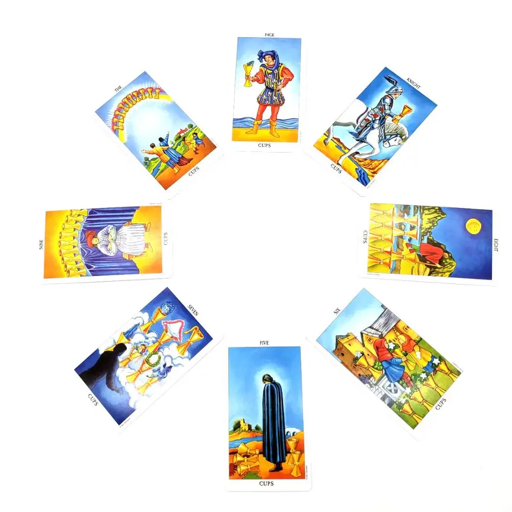 78 карт в наборе английские искусственные карты гадания судьба таро настольная