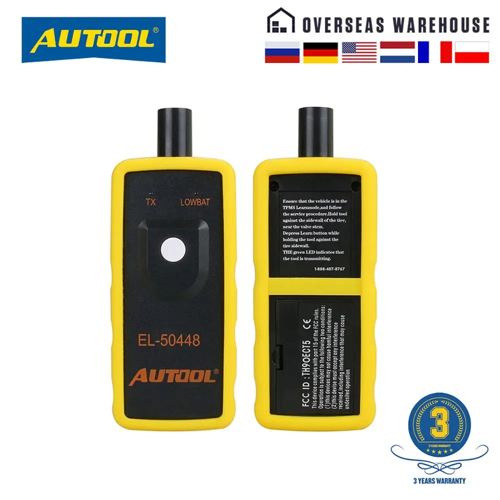 Инструмент для сброса автомобильных TPMS AUTOOL EL50448 датчик активация Датчик