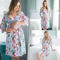 women maternity dress nursing nightgown breastfeeding nightshirt loose sleepwear