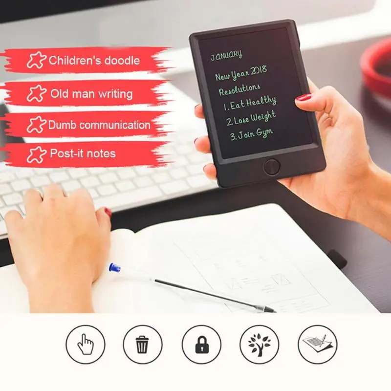 С электронным блокнотом графика живопись рукописного ввода с ЖК-дисплеем