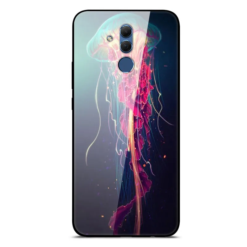 Mate 20 Lite чехол для huawei mate 20 Lite чехол s 6,3 силиконовый бампер из закаленного стекла+ Жесткая задняя крышка из поликарбоната чехол для телефона s Coque - Цвет: 35