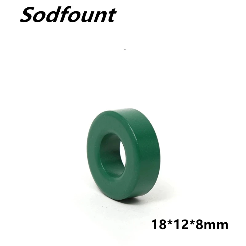 

5pcs Ferrite Core Ring 18*12*8mm anti-interference 10K Inductor Coil Green Ferrite Cores