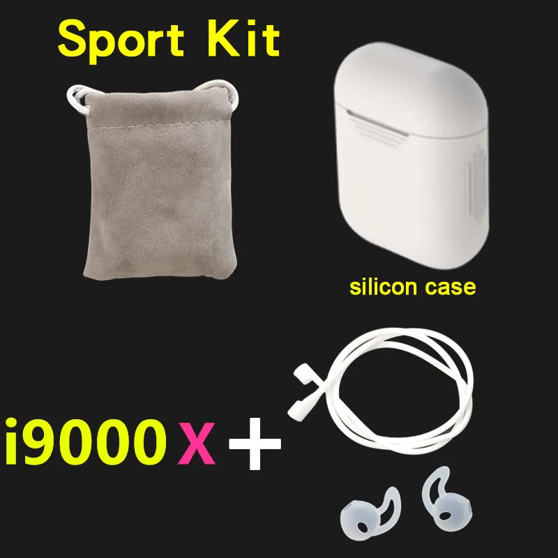I9000 X tws беспроводные bluetooth-гарнитуры pk w1 чип i10 i20 i30 i60 i200 i500 i9000 tws для iPhone Android tws i9000 - Цвет: i9000x kits white