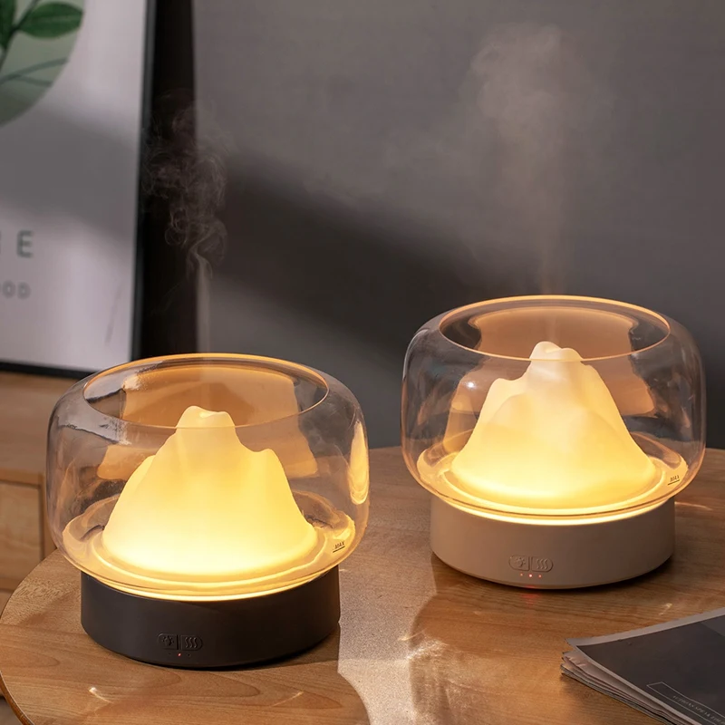 

Aroma Diffuser 400ML Mountain View Essential Oil Aromatherapy Diffuser with Warm and Color LED Lamp Humidifier AU Plug
