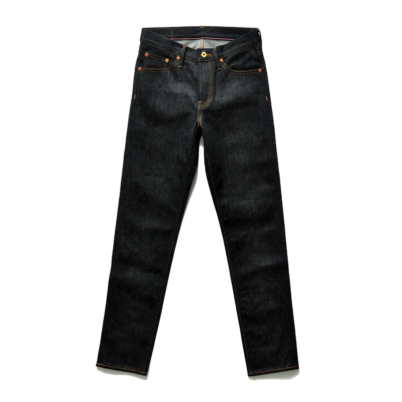 

Origin 915-Pi Sauce Mens Designer for Men Taper Fit Selvedge Denim Raw Jeans Button Fly Handmade Vintage