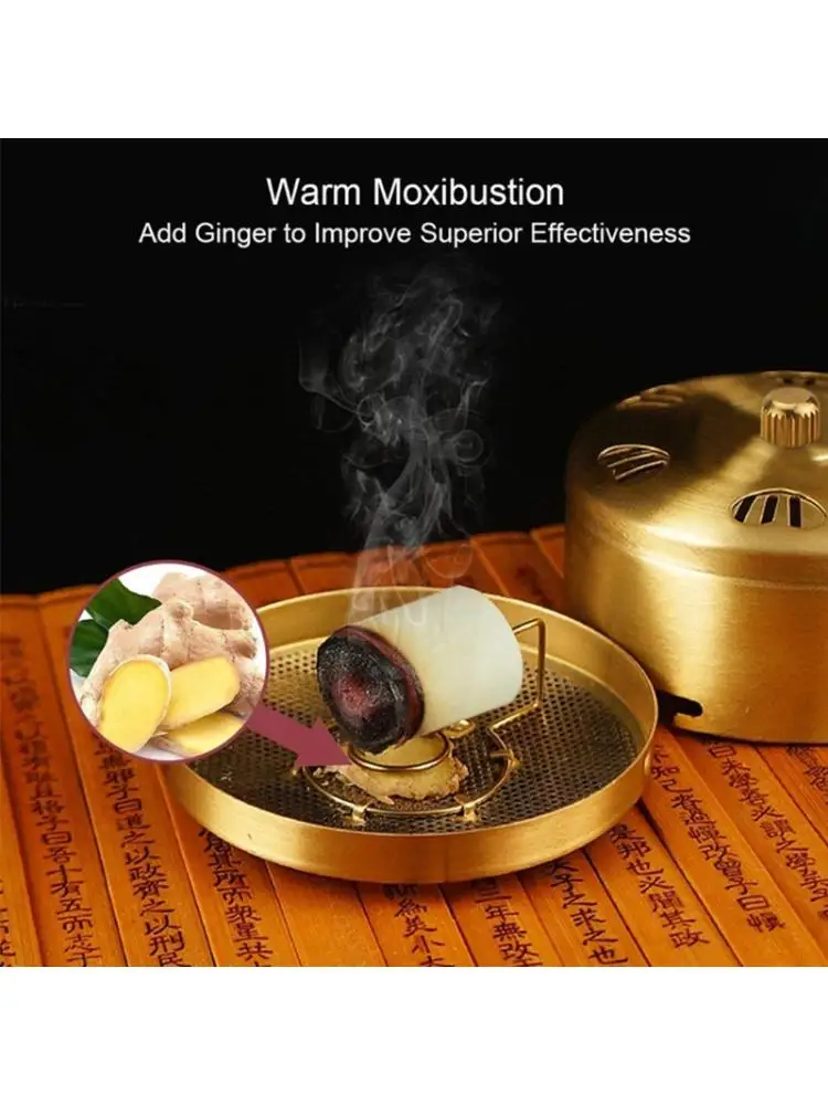 

Moxa Purifier with Copper Tank,Adjustable Pocket, Moxibution Treatment for Arthritis Pain Relive, Neck Knee Joint