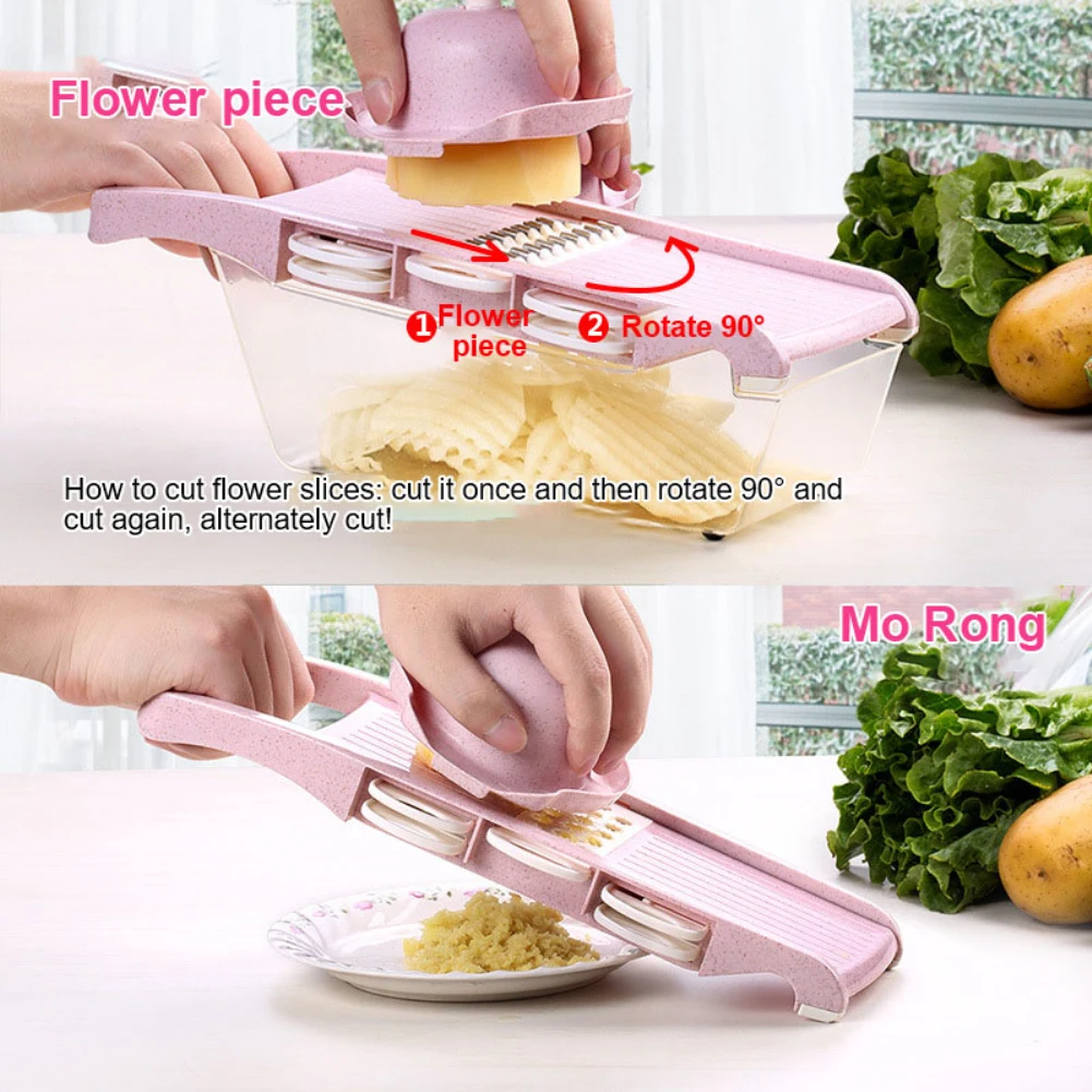 

10pcs/set upgrade multi-function vegetable cutter, vegetable and fruit slicer, planer, peeler, kitchen Fruit & Vegetable tool