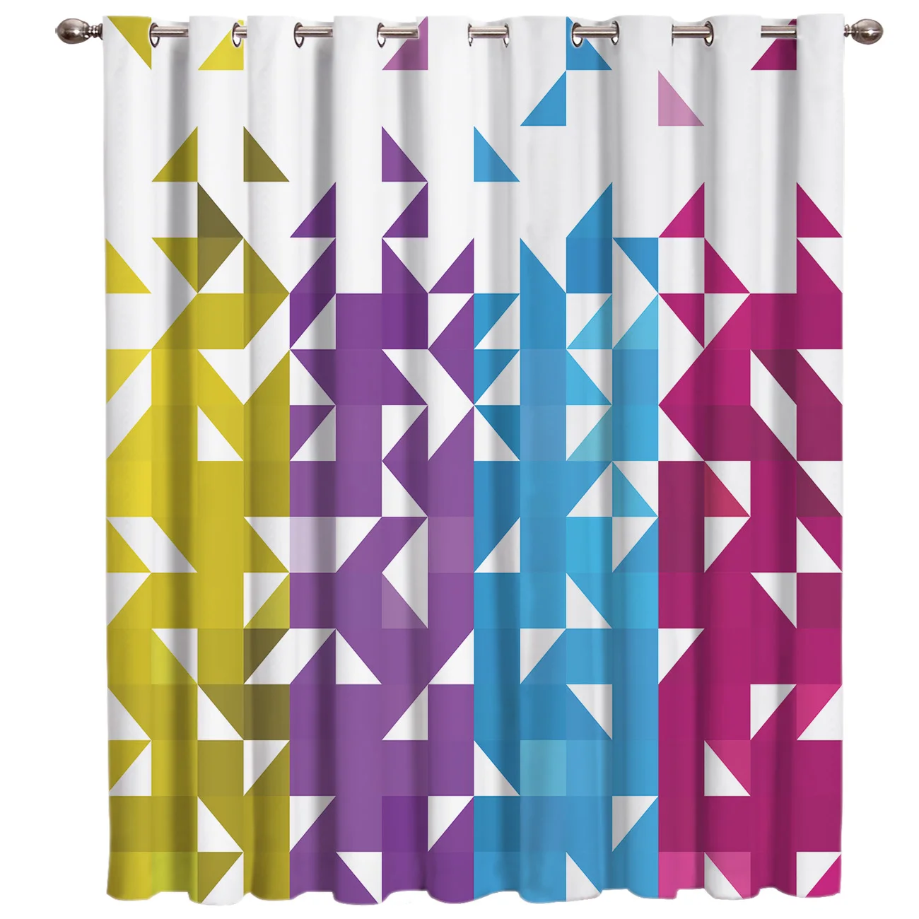 Геометрический треугольный фрагмент мозаичный узор хаки Фиолетовый Синий