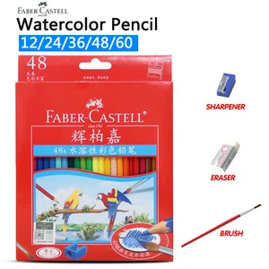 Набор цветных карандашей Faber Castell для рисования акварелью, набор карандашей для рисования акварелью, лапы цветов, школьные ранцы