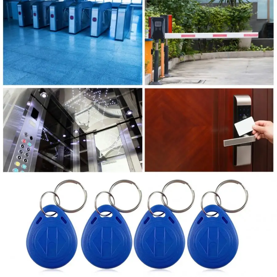 Брелок для контроля доступа 100 шт. синие брелоки RFID карта приближения ключ |
