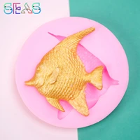 tropical fish chocolate mold biscuits baking molds silicone pastry molds chocolate fondant mould soft dessert silicone molds
