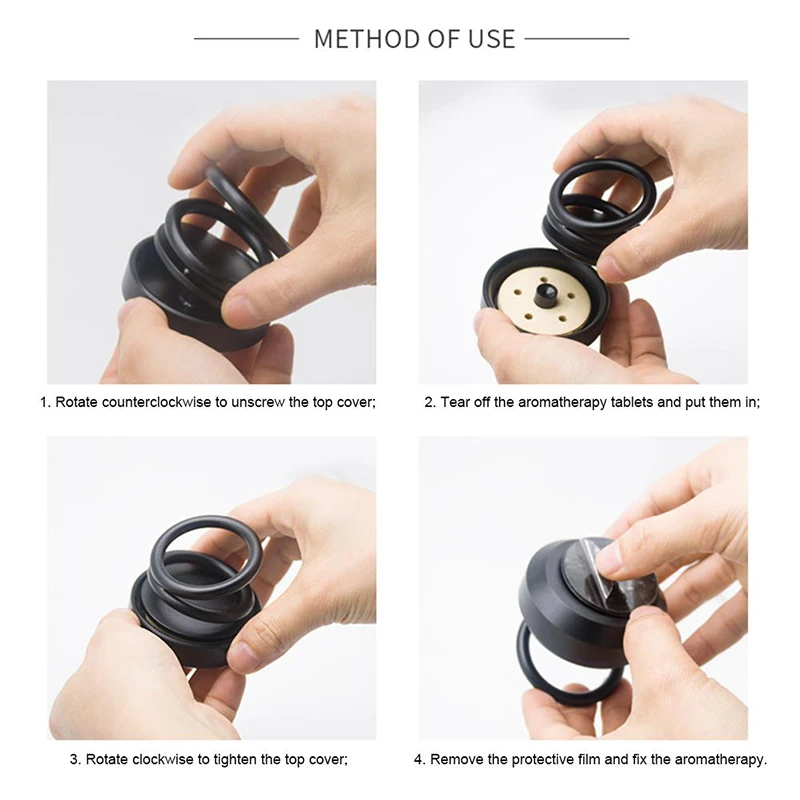 

Solar Rotation Car Air Freshener Fragrance Essential Oil For Auto Interior Decoration Solid Perfume Alloy Environmentally Friend