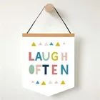 Подвесной баннер, украшение для детской комнаты, холст, подвесной флаг, девиз, флаг, ученический Максим, настенный фон, стимулирующие баннеры