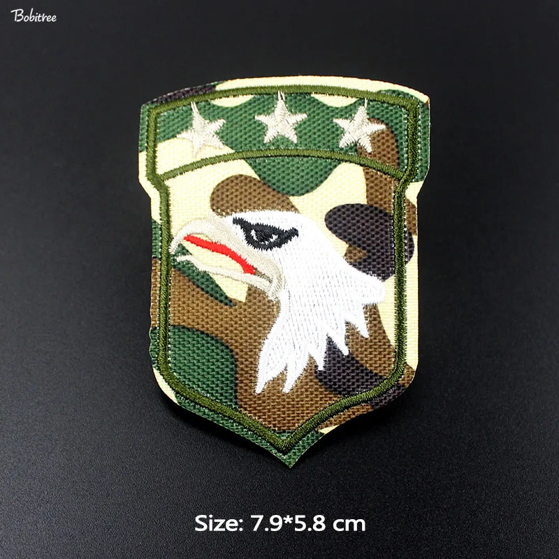 Военные нашивки с орлом и тремя звездами вышитый металлический значок ВВС США