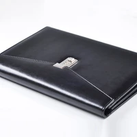 a4 folder briefcase with lock and password organizer administrative cabinet pu leather bag managers office