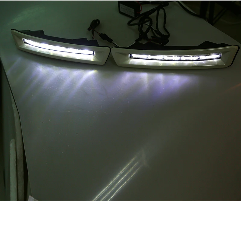 Автомобильные светодиодсветодиодный дневные ходовые огни POSSBAY 12 В для Toyota Prado J150