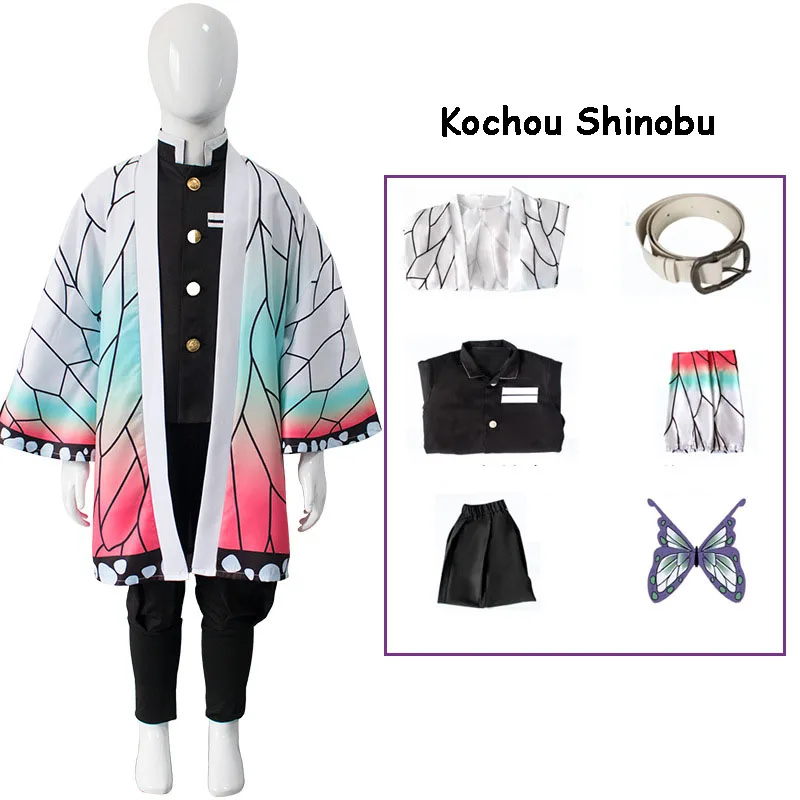 

Kids Anime Kimetsu no Yaiba Demon Slayer Cosplay Costume Kamado Tanjirou Nezuko Zenitsu Tomioka Kimetsu no Yaiba Cosplay Kimono