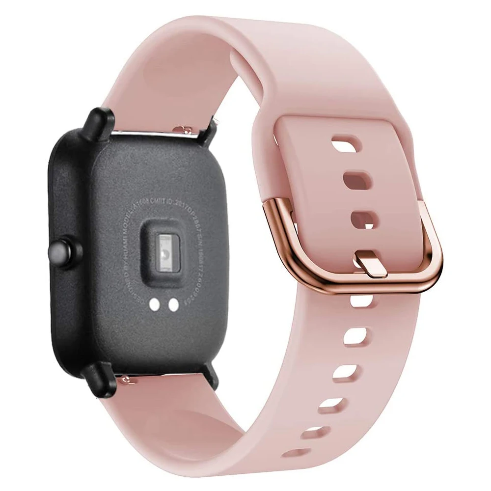 Фото Силиконовый ремешок для часов Amazfit GTS/2/2e/GTS2 Mini/GTR 42 мм/47 мм/GTR2/2e/stratos 2/3, Amazfit ремешок bip, 20 мм/22 мм №2