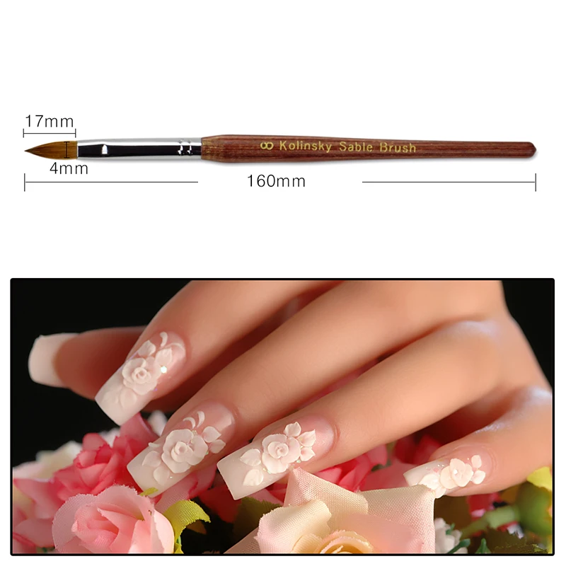 Деревянная ручка нейлоновые волосы Краски профессиональных кистей для масла