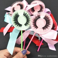 10 pairs private label lollipop package lash beauty false mink eyelashes handmade lashes 3d mink eyelashes eye lashes