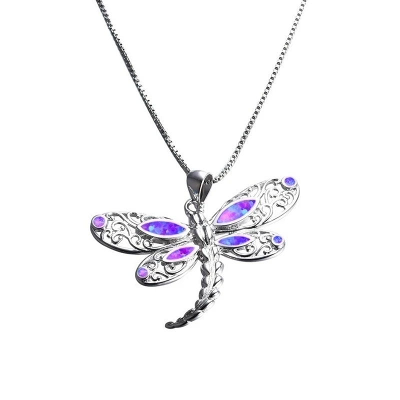

2021 Classic Dragonfly Pendant Women Necklace Wedding Engagement Party Gift For Women Jewelry Accessories Free Shipping
