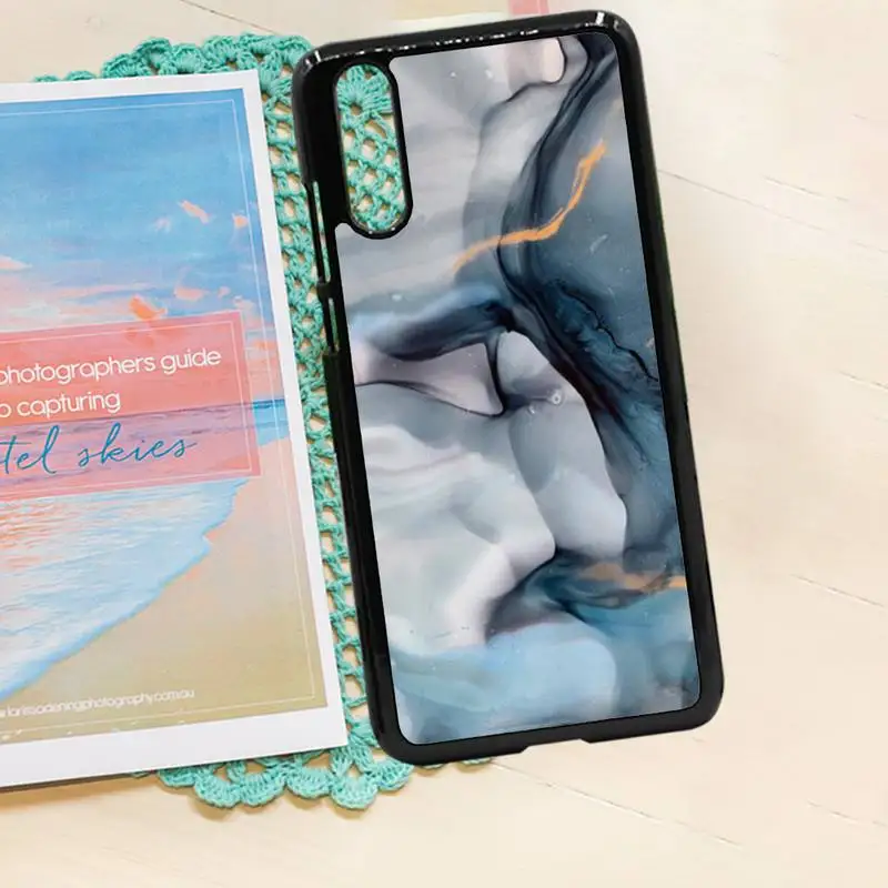 

Ink Brush Marble Pattern high quality Phone Case funda PC for iPhone 11 12 pro XS MAX 8 7 6 6S Plus X 5S SE 2020 XR