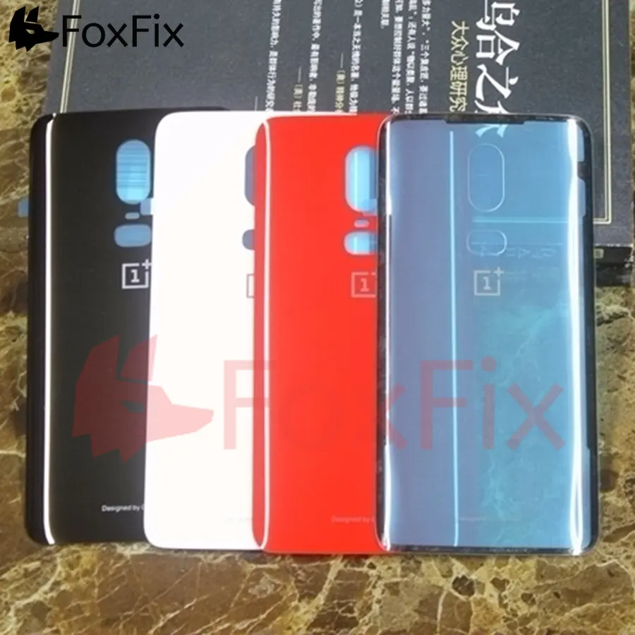 Задняя стеклянная крышка Oneplus 6 крышка батареи Oneplus 6T Задняя Дверь Корпус чехол Oneplus 6 крышка батареи Замена с клеем