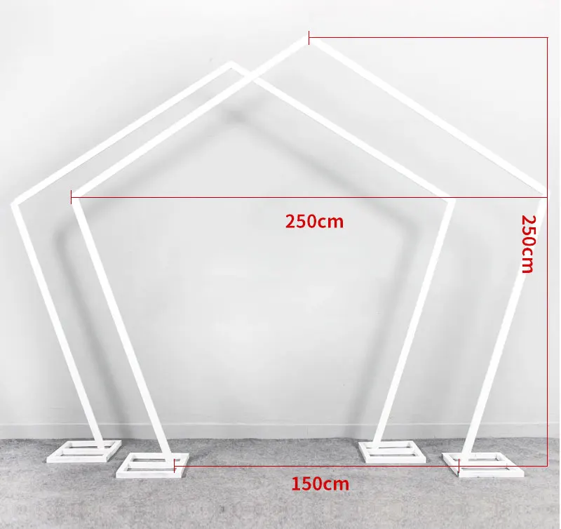Фон для свадьбы реквизит Железный искусство пятиугольная рамка внешняя