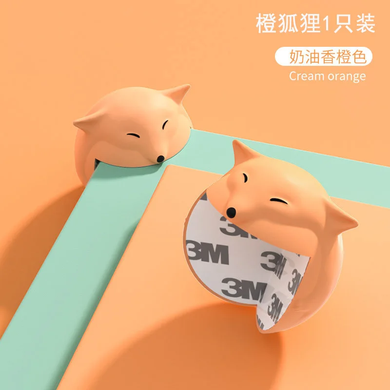 

Silicone Baby Safety Table Corner Protective Cover Thickened Spherical Cartoon Animal Anti Collision Angle Edge Cover 4pc/lot