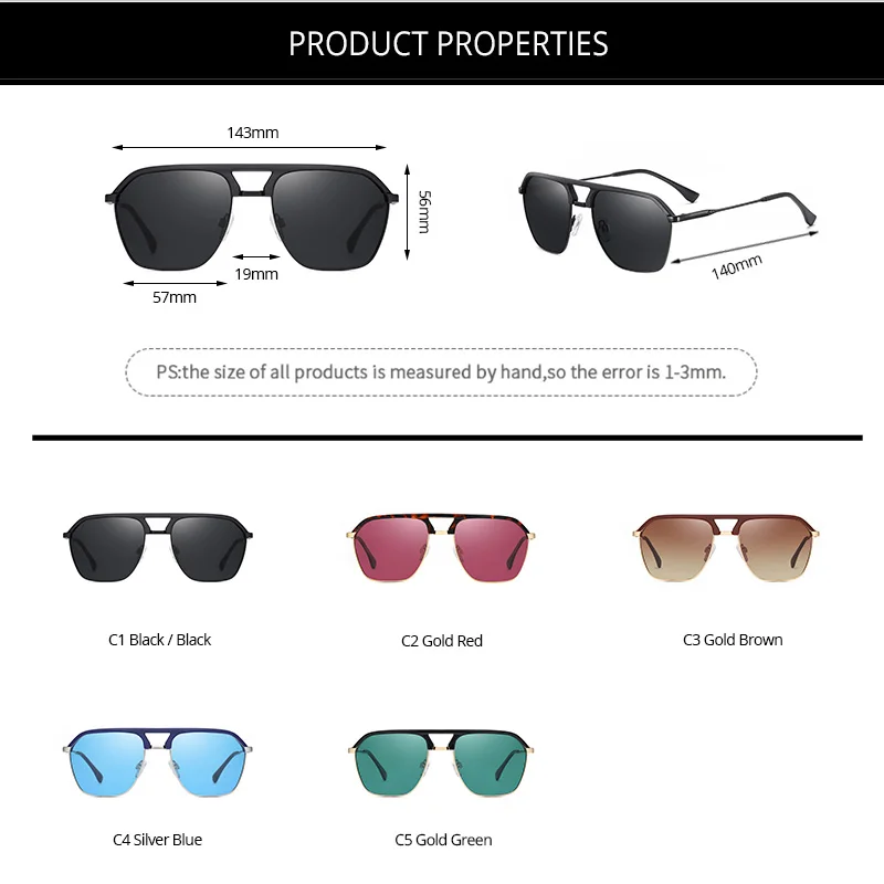 Мужские и женские солнцезащитные очки COASION брендовые дизайнерские