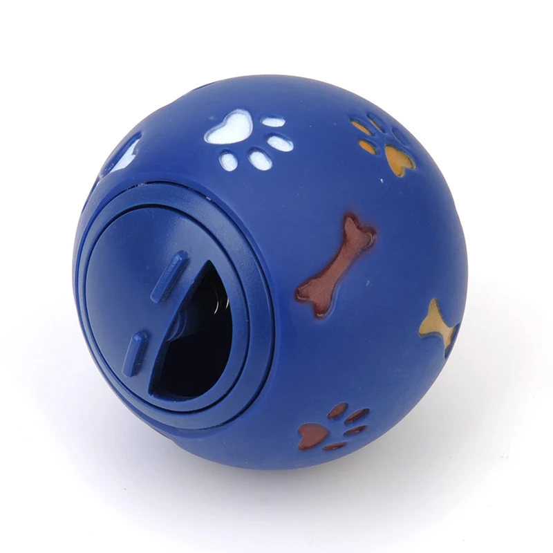 

Cat Toy Rubber Ball Chew Dispenser Leakage Food Play Ball Interactive Pet Dental Teething Training