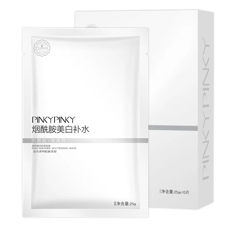 10 шт. ниациamотбеливающая маска сужающая поры пополняющая кожу осветляющая