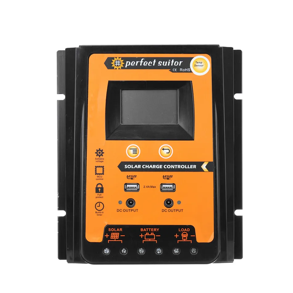 PVSC1124 50A/70A 12V24V панель солнечных батарей с зарядным устройством и регулятор
