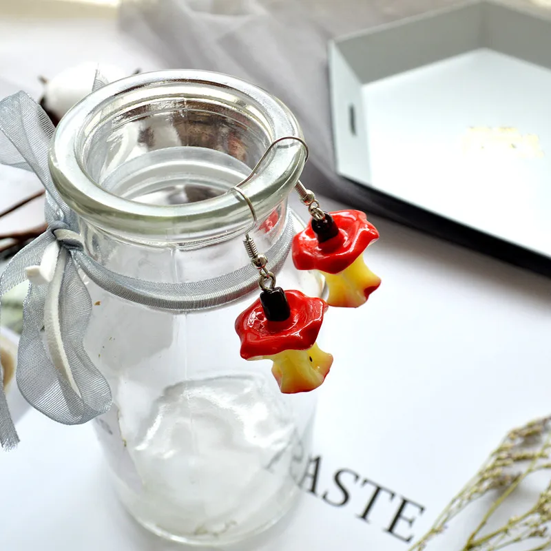 Уникальный дизайн имитация Tangerinr яблоко питая серьги свежие милые еда детской