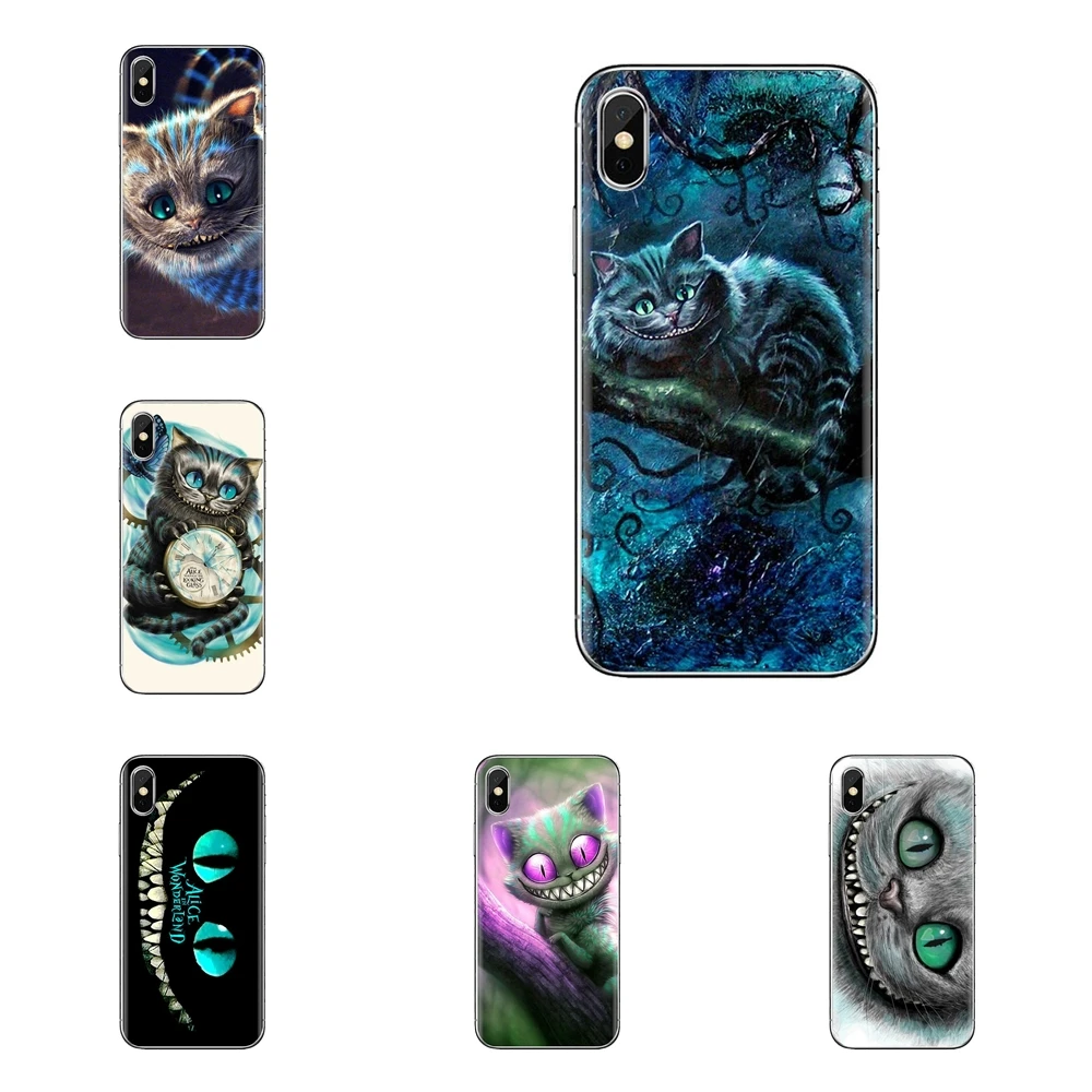 TPU Skin Case Alice in Wonderland Cheshire Cat For HTC One U11 U12 X9 M7 M8 A9 M9 M10 E9 Plus Desire 630 530 626 628 816 820 830 |