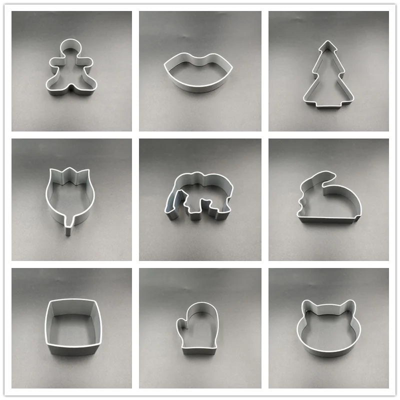 

20pcs Cookie Cutter Mold Made of Aluminum Alloy DIY Baking Cute Shape Cake Decorating Tools(random styles)