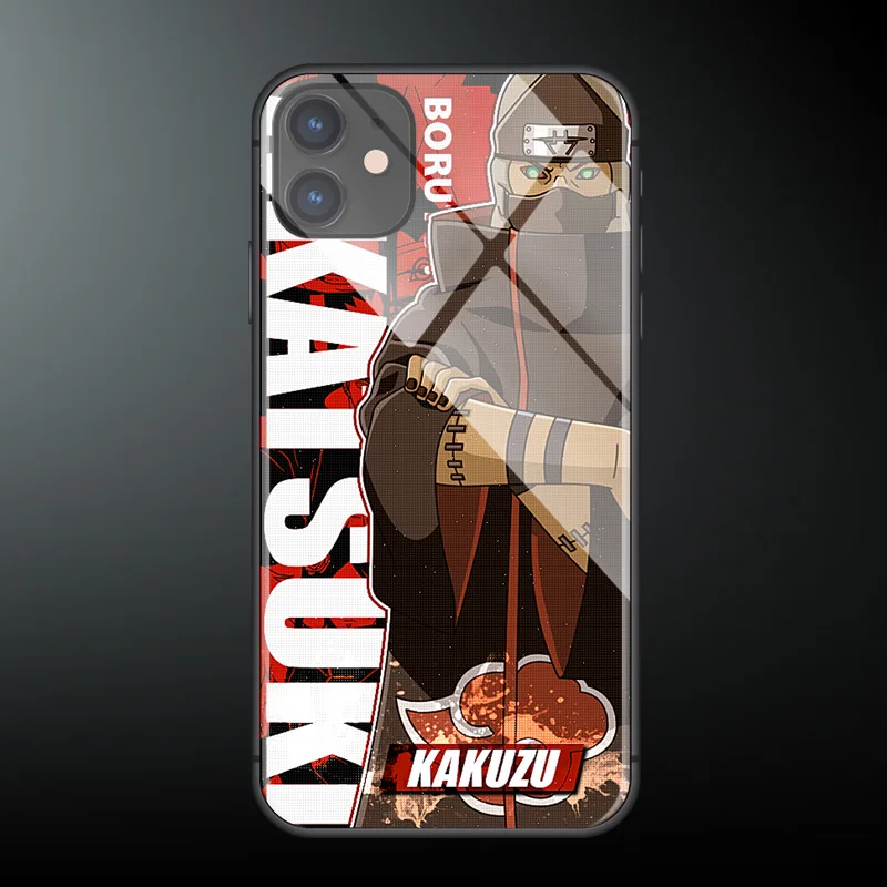 Наруто Akatsuki Kakuzu для iPhone SE 6 6s 7 8 plus x xr xs 11 12 mini Pro Max закаленное стекло чехлы