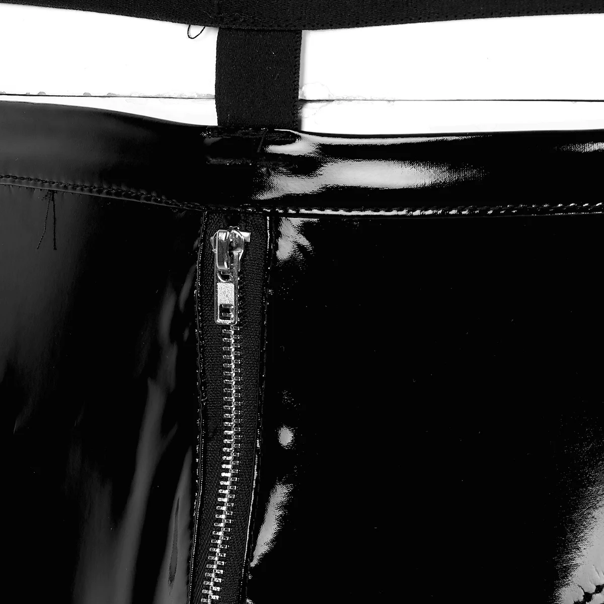 Мужская кожаная одежда сексуальное нижнее белье Клубная латексные бантики для