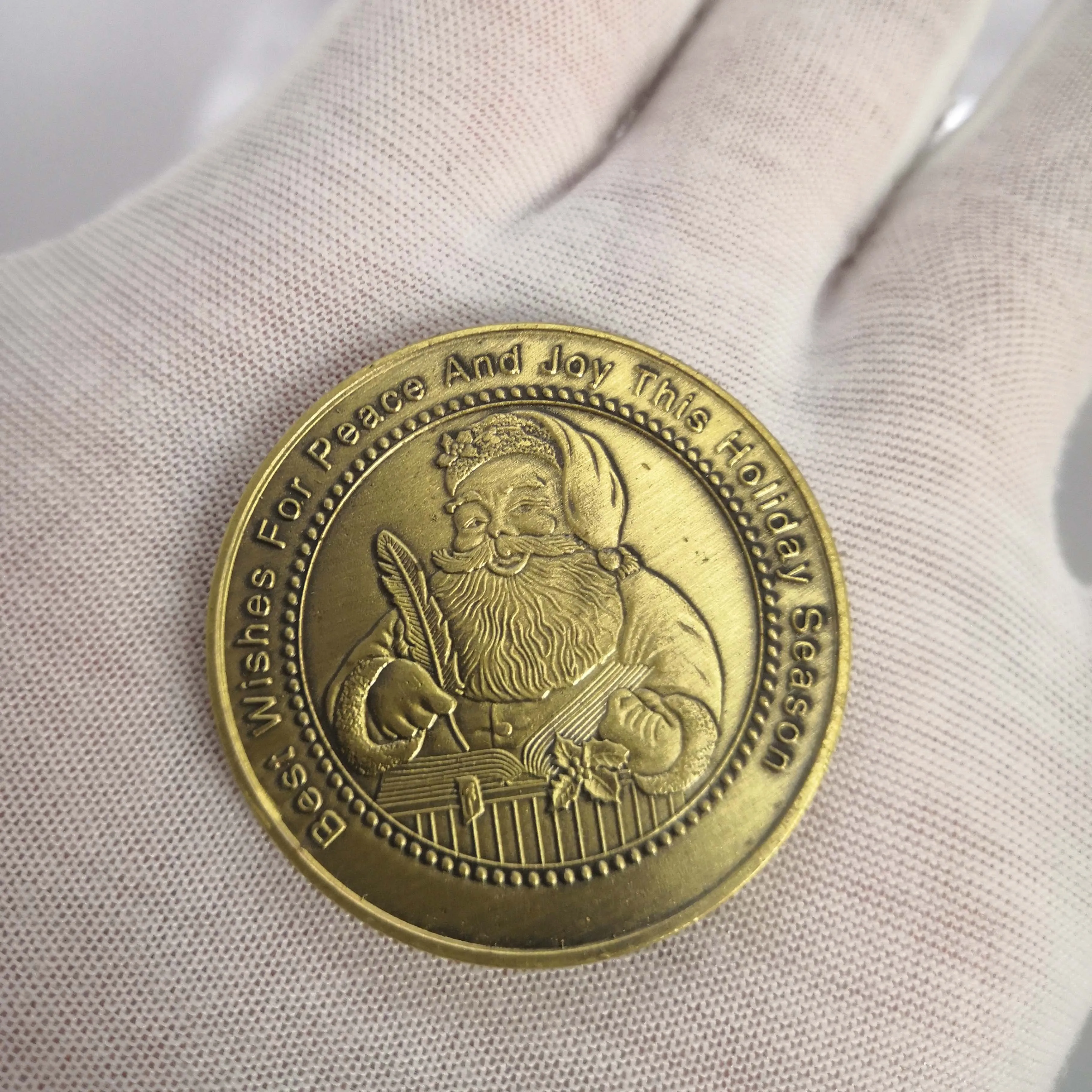 Праздничные рождественские монеты подарок на 2020 год с бронзовым покрытием | Дом и