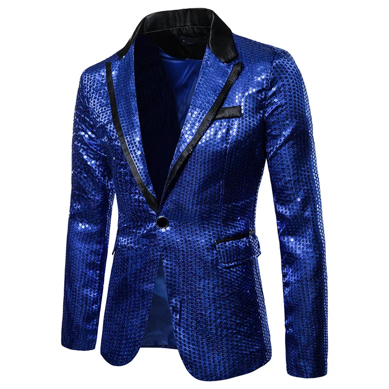 Hommes или argent rouge bleu noir mince coupe tailleur scéne robes de bal Costume mariage marié veste |