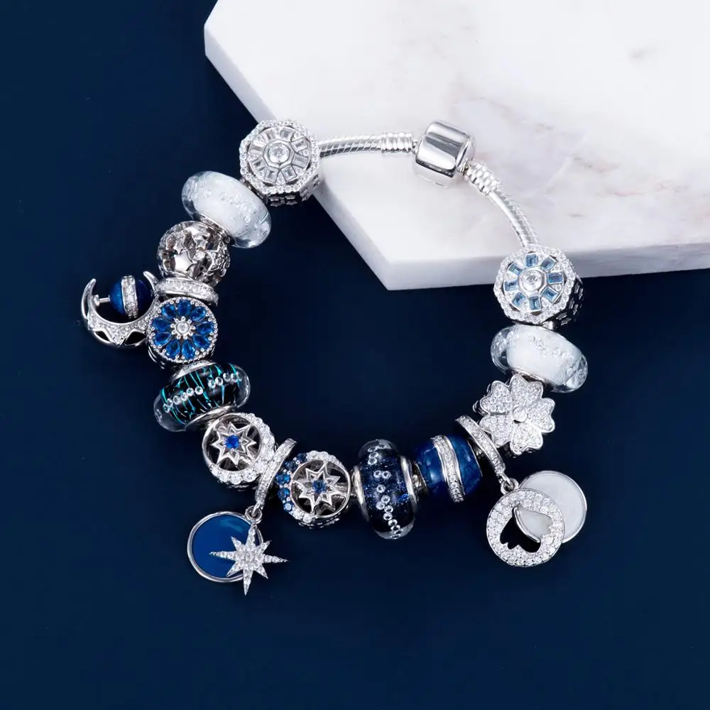 Броши с красной эмалью в виде ленты серебряные бусины 925 пробы Подвески fit